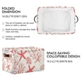thumbnail image 2 of Yayeee Canvas Storage Basket with Handles for Shelves Fabric Bins Closet Organizer, Starfish Seashell, 2 of 8