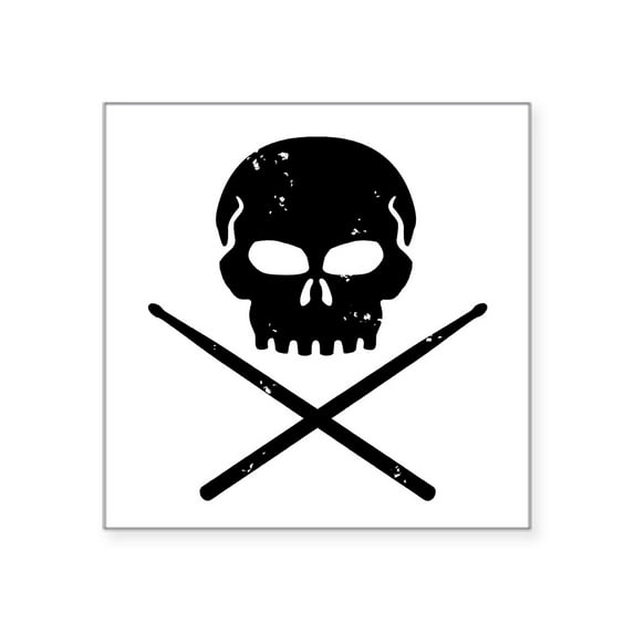 CafePress - Drumskull561 - Square Sticker 3" x 3"