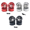 thumbnail image 2 of ZheElen RCGOFOLLOW Aluminum Alloy Metal Wheel Rims RC Upgrade Part Rc Metal Wheel Rims For 1/16 WPL C14 RC Car Part RC Car Accessories Red, 2 of 6
