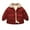 Wine Red, variant on Godderr Kids Baby Boys Girls Winter Coat Hooded Fleece Jacket Toddler Thicken Warm Winter Coat Padded Snow Outerwear for 1-6Y