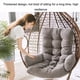 thumbnail image 5 of Cojín de cesta, grueso y agrandado, para columpios individuales, cojín de sofá, cojín de tela para silla colgante, cojín para silla de interior y exterior, cojín de poliéster para sillón reclinable., 5 of 6