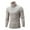 Beige, variant on Fesfesfes Sweater for Mens Fall Winter Casual Long Sleeve Sweater Turtleneck Solid Color Pullover Sweaters Tops
