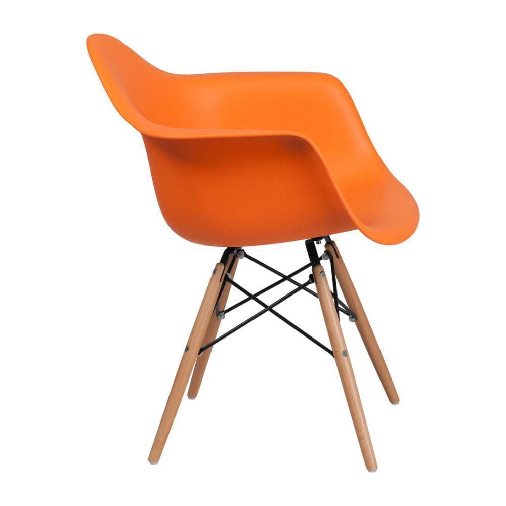 Heavenly Collection Bucket Armchair with Wood legs