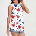 thumbnail image 2 of NSLGXD Womens 4th of July Tank Tops Plus Size Patriotic USA Flag Graphic Tees Loose Fit Sleeveless T Shirts Cami Comfy Crew Neck Tanks S-2XL, 2 of 7