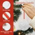 thumbnail image 4 of Zufioo Silver Glitter Print Large Acrylic Christmas Ornaments, Suitable for Christmas Tree Christmas Holiday Party Pendant Decorations-Round Shape, 4 of 7