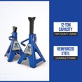 thumbnail image 2 of Strongway Double-Locking Jack Stands, Pair, 24,000-Lb. Capacity, 18in.–30in. Lift Range, 2 of 5