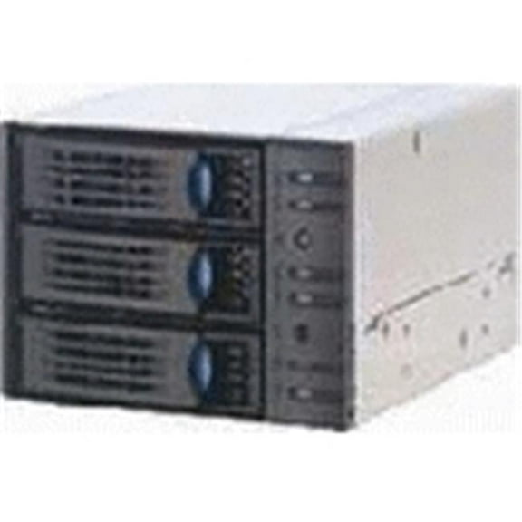 3.5 in. 3 Bay HDD Enclosure with 12Gb per Second SAS and SATA Backplane Brown Box