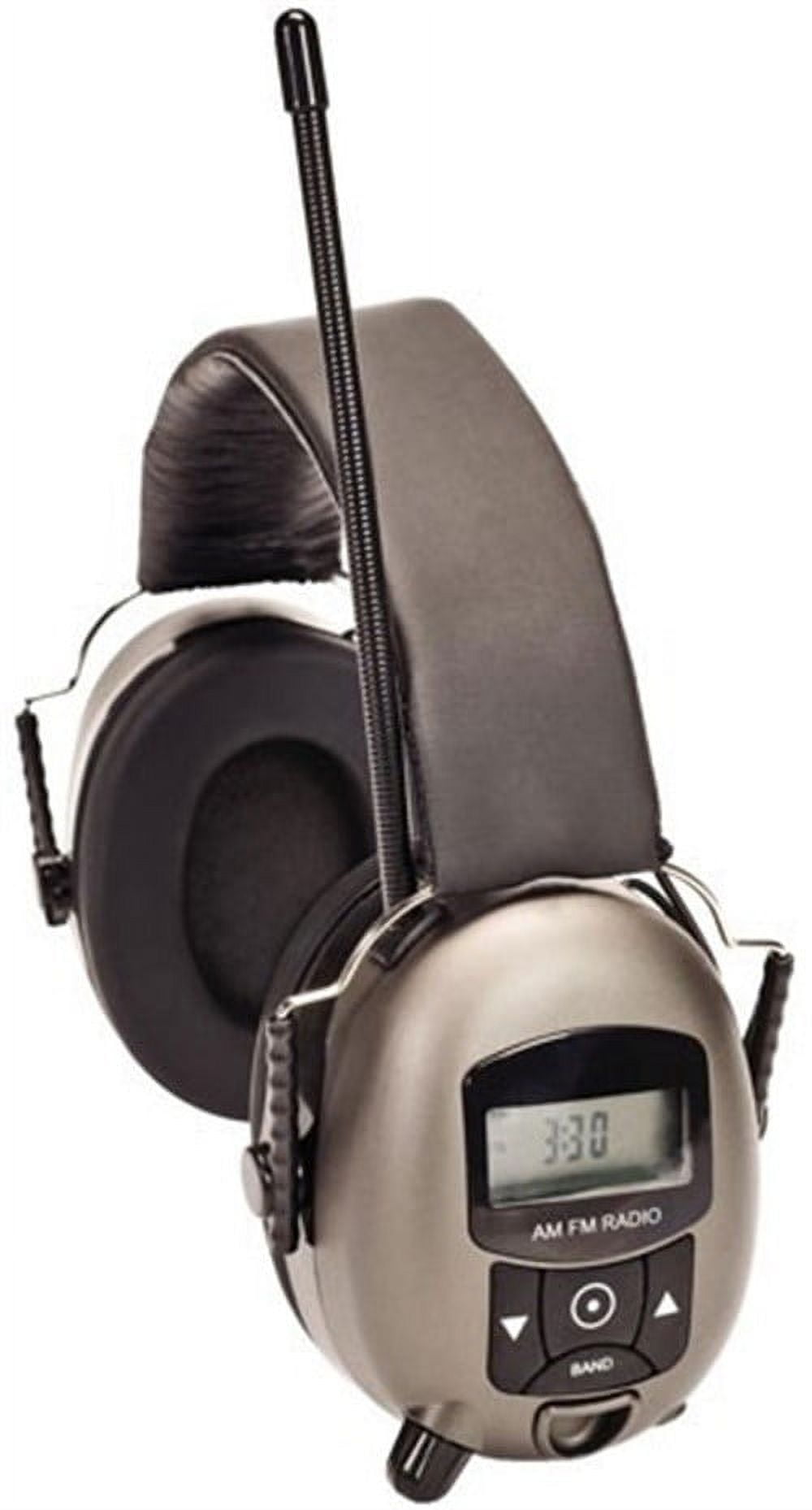 Safety Works DIGITAL EAR MUFF with MP3  AM/FM STERO, Gray