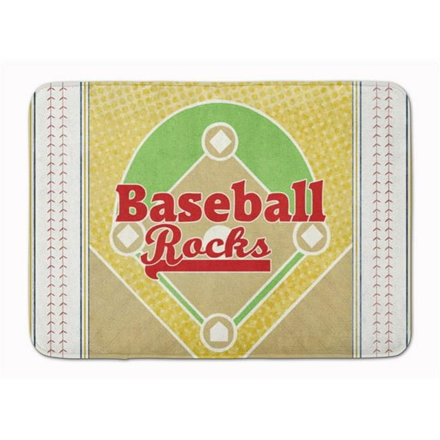 Tapis en Mousse à Mémoire de Forme Lavable en Machine Baseball Rules