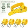 thumbnail image 5 of Uxcell Baseball Belt PU Leather Softball Belt, Adjustable Elastic Baseball Uniform Belt Fit for Adult Light Yellow, 5 of 7