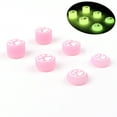 thumbnail image 1 of 6PCS Luminous Silicone Thumb Stick Grip Caps for PS4/PS5/Xbox/Switch Pro Controller Gamepad Joystick Protector Fluorescent Effect, 1 of 7