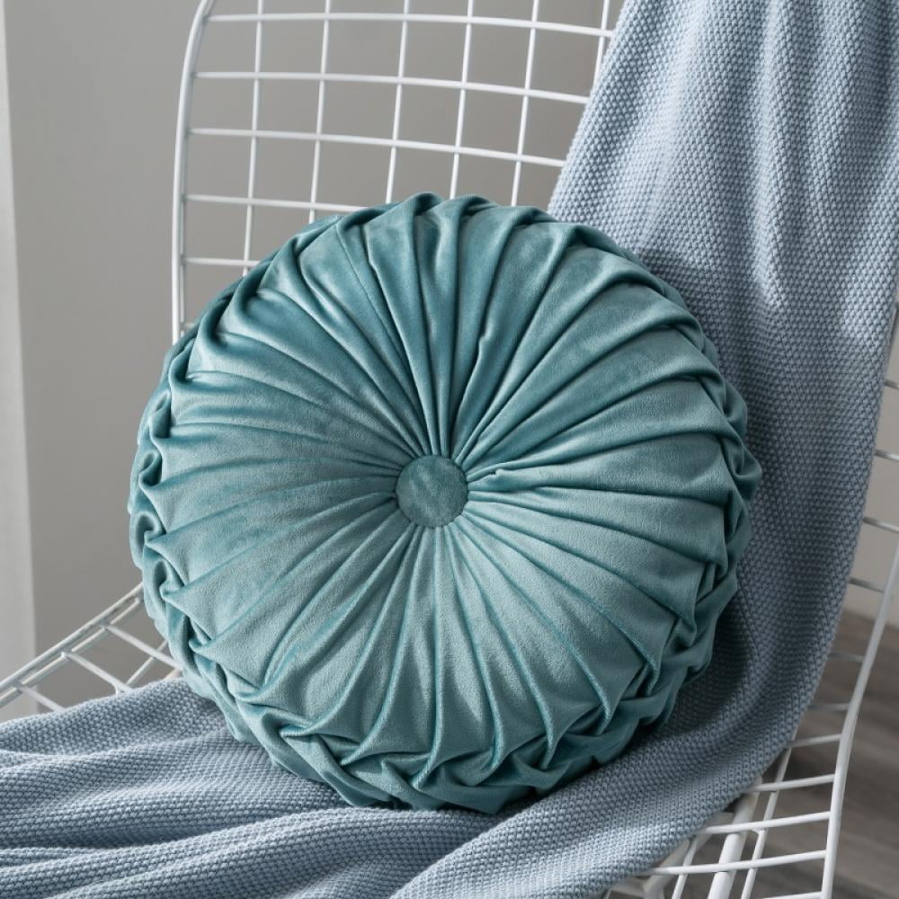 Teal round throw pillows sale
