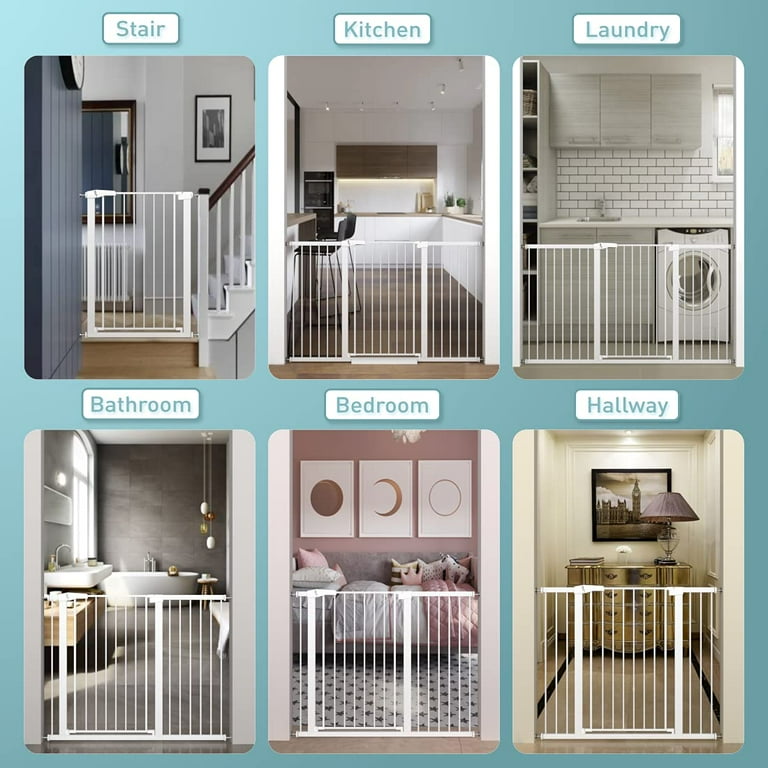 Tall narrow stair clearance gate