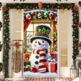 thumbnail image 4 of Euaioeiu Christmas Door Curtain Decorations for Holiday Party, 35.4 x 70.8 Inch Polyester Door Cover with Hanging Rope, Festive Wall Hanging for Christmas Day and Winter Festival Home Decor, 4 of 6