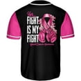 thumbnail image 3 of Personalized Breast Cancer Awareness Baseball Jersey Shirts, Pink Breast Cancer Shirts for Women, Pink Ribbon Cancer Shirt (2XL), 3 of 7