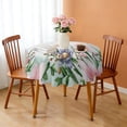 thumbnail image 3 of 60 Inch Round Lace Tablecloth Water Resistant Washable, Monarch Butterfly Aesthetic, 3 of 5
