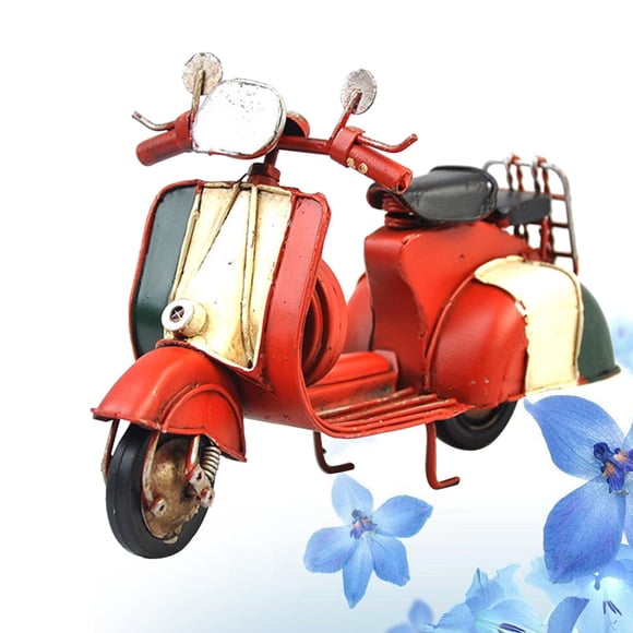 FUTUREORYY Decorativa De Scooter En Metal Con Acabado Vintage Para