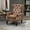 Coffee, variant on Modern Accent Chair, Wood Frame, Pu Leather Upholstery, Foam Seat Cushion, Living Room Seating, 250lb Capacity, Coffee Seat, Bedroom