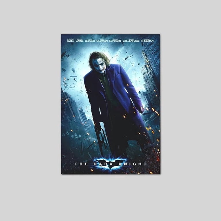 Dark Knight Heath Ledger Movie Joker Poster Art Decor Wall Poster
