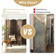 thumbnail image 5 of Costway 6-Panel Room Divider 6Ft Weave Fiber Folding Privacy Screen Brown, 5 of 11