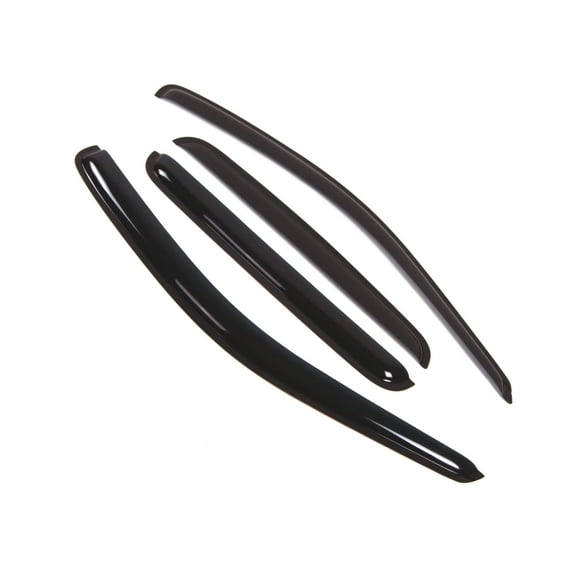 Tuningpros WD2-270 Outside Mount Window Visor Deflector Rain Guard Dark Smoke 4 Pcs Set For 1999-2004 Jeep Grand Cherokee