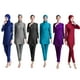 thumbnail image 4 of Burkini de manga larga con estampado floral para mujer, traje de baño musulmán, ropa de playa, ropa de vacaciones, traje de buceo con hijab, S-6XL, 3 piezas, 4 of 5