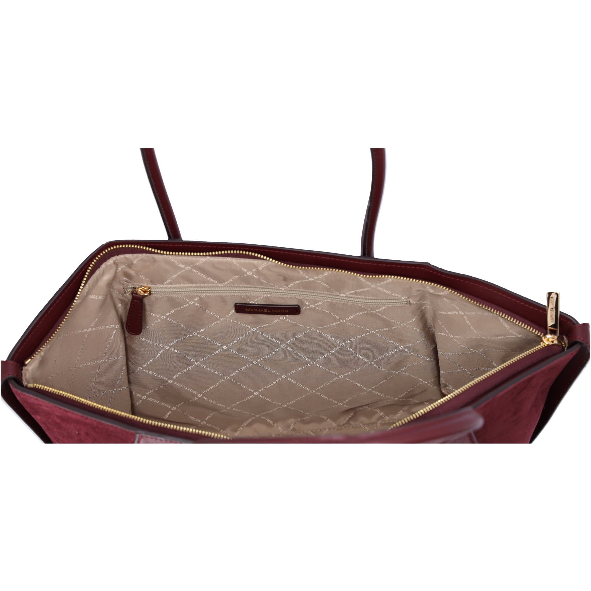 MICHAEL KORSバッグ Michael Kors Jet Set Travel Medium Double Pocket Tote Oxblood