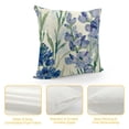 thumbnail image 4 of SHANXI  Purple Lavender Flower Pillow Covers  Vintage Spring Floral Decorative Pillows Case Polyester Linen Outdoor Cushion Covers for Couch Sofa Bed Home Deco 12x12in, 4 of 5