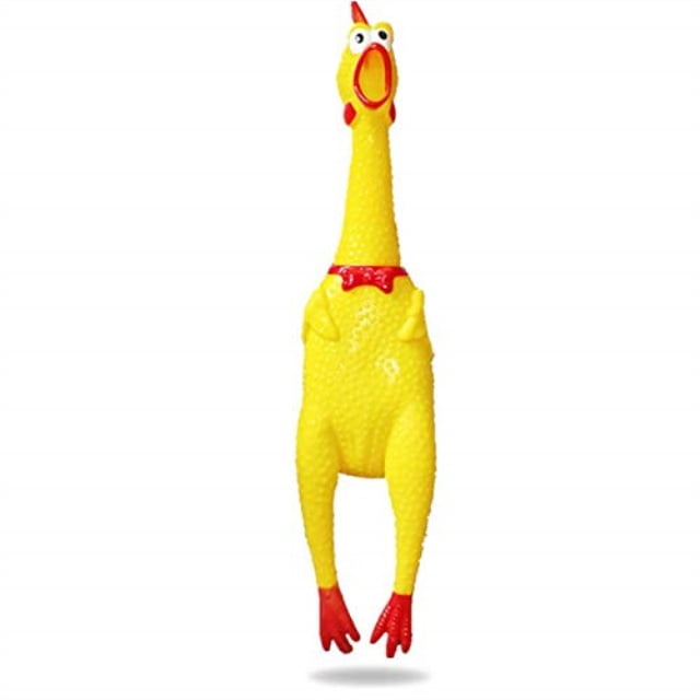 blink tree screaming shrilling squeeze chicken toy rubber squawking