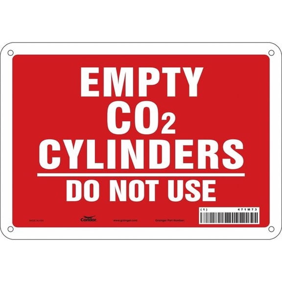 Condor Safety Sign,7 in x 10 in,Aluminum 471M73