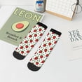 thumbnail image 7 of Fuzoiu Strawberry Print Adult Socks, Crew Moisture-wicking Socks, Unisex Cushion Crew Socks,Casual Sports Ankle Socks, 7 of 7