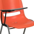thumbnail image 6 of Flash Furniture Orange Ergonomic Shell Chair with Right Handed Flip-Up Tablet Arm, 6 of 13
