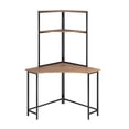 thumbnail image 2 of Escritorio Esquinero Sauder Base Metal 167cm x 120 cm con 3 Niveles Home Office Color Café, 2 of 6
