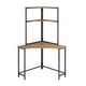 thumbnail image 3 of Escritorio Esquinero Sauder Base Metal 167cm x 120 cm con 3 Niveles Home Office Color Café, 3 of 6