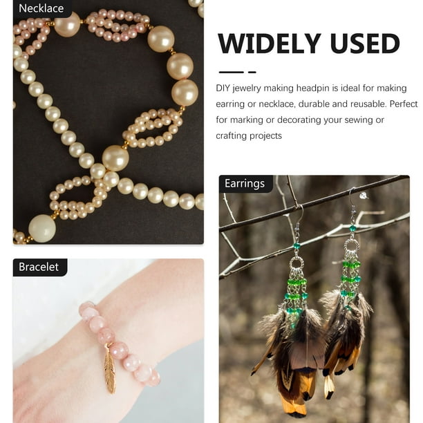 400pcs Jewelry Head Pins Ball Headpins for Earring Necklace