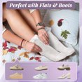 thumbnail image 4 of GIRACOA 8 Pairs Lace Ruffle Frilly Ankle Socks for Women, Ruffle Frilly Lolita Sock with A Laundry Bag(White, Black), 4 of 7