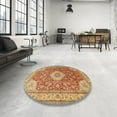 thumbnail image 4 of Ahgly Company Machine Washable Indoor Rectangle Traditional Mahogany Brown Area Rugs, 5' x 8', 4 of 7