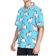 thumbnail image 2 of ALAZA Unicorn Cute Men's Hawaiian Shirt Short Sleeve Casual Button Down Shirts M, 2 of 6