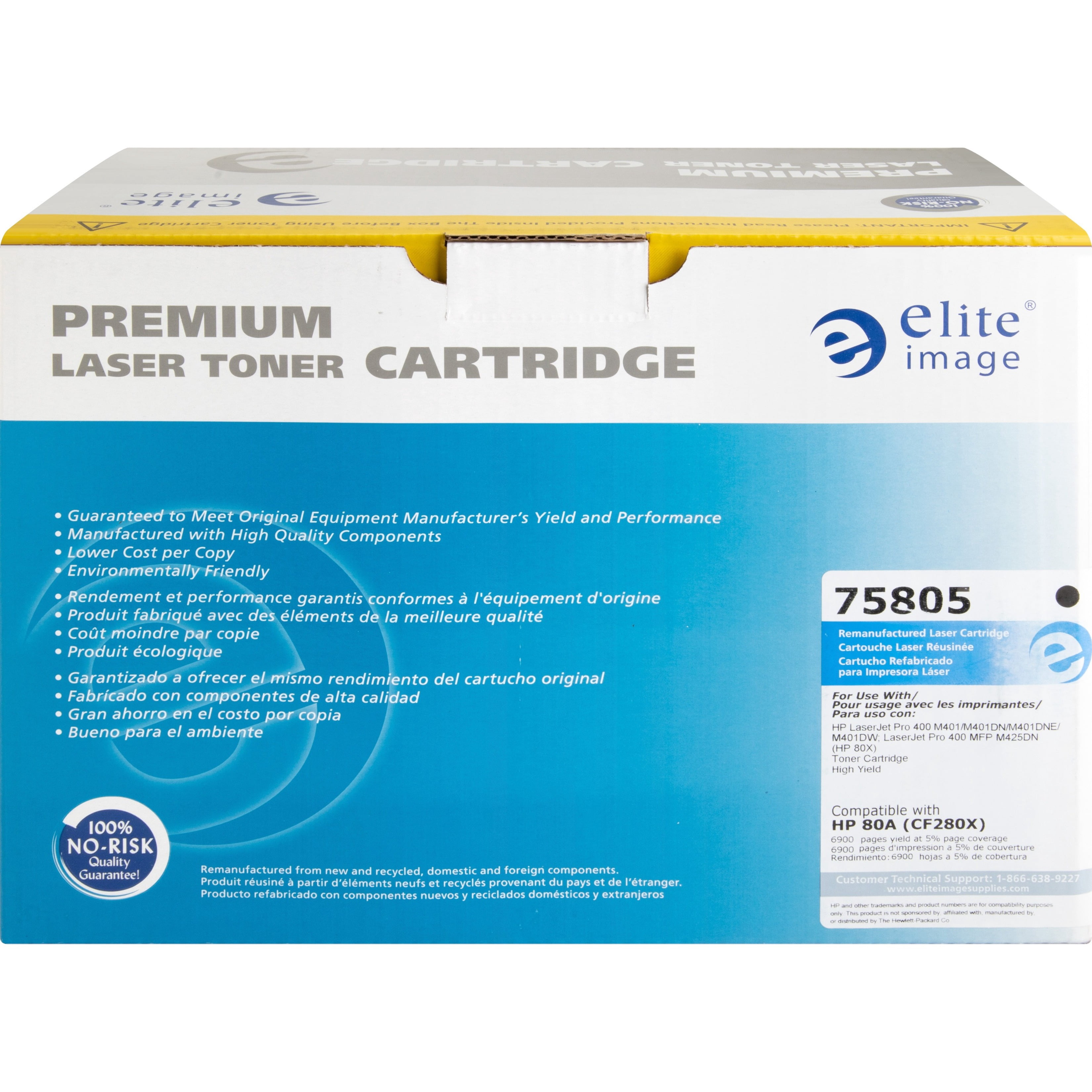 Elite Image, ELI75805, 75805/06 Remanufactured Toner Cartridges, 1 Each
