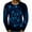 Dark Blue, variant on Azrian Mens Pullover Tops Casual Slim Fit Long Sleeve T-Shirt