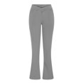 thumbnail image 6 of REALiKUN High Waist Yoga Pants with Pockets Warm Yoga Pants High Waist Buttocks Stretch Fitness Flare Leggings, 6 of 6