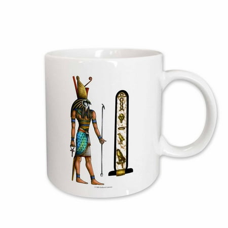 

3dRose Horus Egyptian God Pagan Art Ceramic Mug 11-ounce