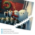 thumbnail image 3 of 500 Piece Snowman Jigsaw Puzzle For Adults – Festive Winter Wonderland Scene – Challenging & Fun Holiday Activity – Great Gift Idea – Quality Pieces & Vibrant Colors, 3 of 7