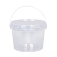 thumbnail image 4 of Tambor transparente portátil sellado con tapa de grado alimenticio cubo de té de leche de frutas cubo de hielo en polvo cubo de plástico, 4 of 4