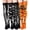 Set of 4, variant on BadPiggies 3 Pairs Halloween Thigh High Long Stockings Spider Pumpkin Bat Bone Over Knee Socks for Cosplay Party