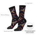 thumbnail image 4 of Rateoe Humming Bird for Women Casual Calf Socks - Cute Crew Socks - Thin Soft Above Ankle Socks Size 5-11, 4 of 6
