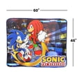 thumbnail image 2 of Sonic the Hedgehog Sonic & Knuckles 46x60 Inch Fleece Throw Blanket, 2 of 4