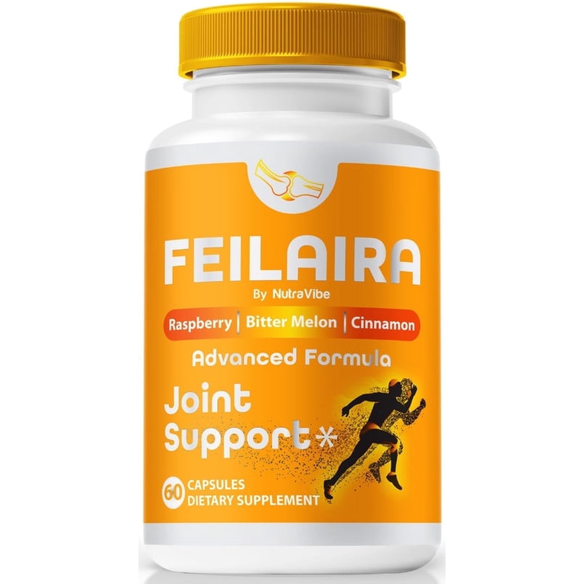 Feilaira Joint Support Capsules – Premium All-Natural Bones & Joint Supplement Formulated for Enhanced Flexibility and a Full Range of Motion, Official Feilaira (60 Capsules)