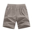 thumbnail image 4 of CQONEPT Men's Shorts with Mesh Lining Quick Dry Breathable Pockets for Summer Beach Water Gym Running Khaki 3XL, 4 of 6