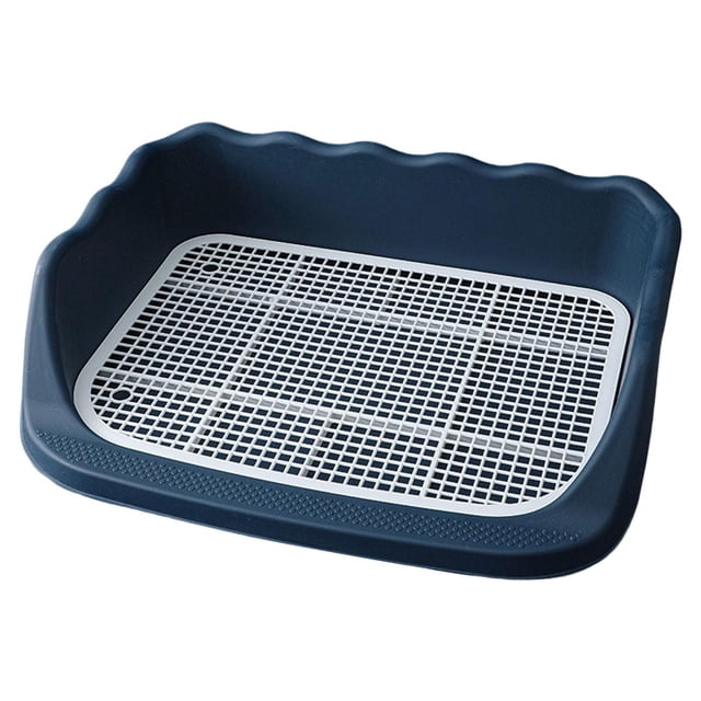 Billuyoard Pet Toilet Cleaning Tool Plastic Corner Basin Lavatory for Cat Dogs Ferret Juguetes de animales pequeños Azul oscuro